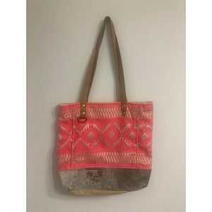 Myra Bag Pink Petals Tote Handbag